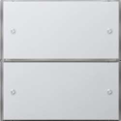 Gira KNX Бел глянц Сенсорный выключатель 3 Komfort 2 мест арт. 2032112