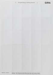 Gira KNX Листы для надписей к сенсорным выключателям, тип 1 арт. 109000