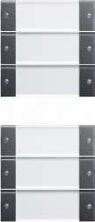 Gira KNX Прозрачный/антрацит Комплект клавиш, (компл=6 шт.) арт. 213628
