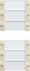 Gira KNX S-55 Крем глянец Комплект клавиш для сенсор.выкл. 6 шт арт. 213601