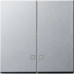 Gira S-55 Алюминий Клавиша 2-ая с линзами подсветки арт. 063126