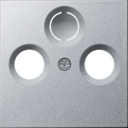 Gira S-55 Алюминий Накладка TV-FM-(SAT) розетки арт. 086926