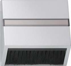 Gira S-55 Алюминий Накладка для приборов с квадратной центральной панелью и наклонным выход арт. 068226