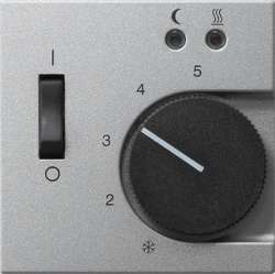 Gira S-55 Алюминий Накладка регулятора теплого пола арт. 149426