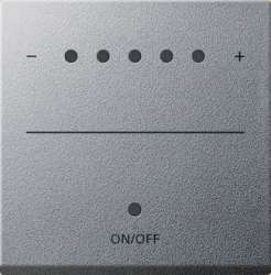 Gira S-55 Алюминий Накладка светорегулятора сенсорного с индикацией арт. 226026