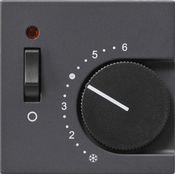 Gira S-55 Антрацит Накладка для регулятора температуры пола арт. 149228