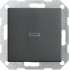 Gira S-55 Антрацит Выключатель 1-клавишный с подсветкой с самовозвратом арт. 013628