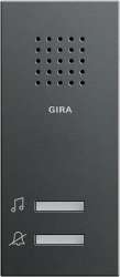 Gira S-55 Антрацит Звонок накладного монтажа арт. 120028