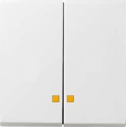 Gira S-55 Бел глянц Клавиша 2-ая с линзами подсветки арт. 063103