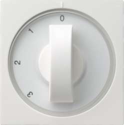 Gira S-55 Бел глянц Накладка с ручкой для трехступенчатого переключателя арт. 066903