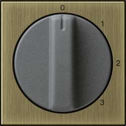 Gira S-55 Бронза Накладка с ручкой для трехступенчатого переключателя арт. 0669603