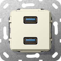 Gira S-55 Разъем USB 3.0 A 2 местн. арт. 568401