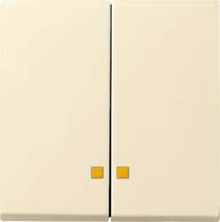 Gira S-55 Крем глянц Клавиша 2-ая с линзами подсветки арт. 063101