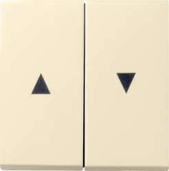 Gira S-55 Крем глянц Клавиша 2-ая жалюзийная арт. 029401