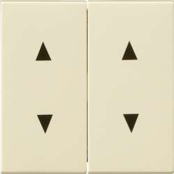 Gira S-55 Крем глянц Клавиша двойная для жалюзи со стрелками арт. 115001