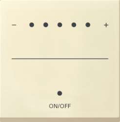 Gira S-55 Крем глянц Накладка светорегулятора сенсорного с индикацией арт. 226001