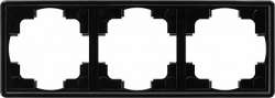 Gira S-Color Черный Рамка 3-ая арт. 021347