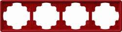 Gira S-Color Красный Рамка 4-ая арт. 021443