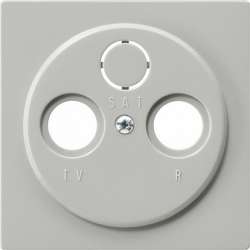 Gira S-Color Серый Накладка для коаксиальной антенной розетки арт. 086942