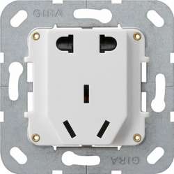 Gira S55 Розетка "Китайский стандарт" + "EURO-US" 10А 250В арт. 0425100