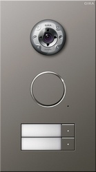 Gira Сталь Дверная видеодомофонная станция на 2 абонента арт. 255220