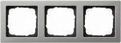 Gira Сталь Рамка 3-ая прямая арт. 021321