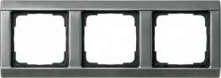 Gira Сталь Рамка 3-ая со скосами арт. 021320