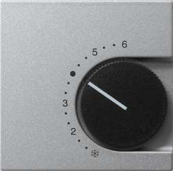 Gira System 55 Алюминий Накладка для регулятора температуры пола арт. 149626