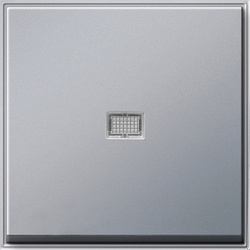 Gira TX-44 Алюминий Клавиша 1-ая с/п арт. 029065