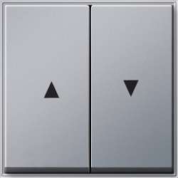 Gira TX-44 Алюминий Клавиша 2-ая для жалюзи со стрелками арт. 029465