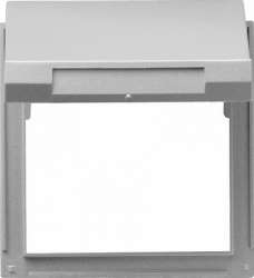 Gira TX-44 Алюминий Переходник с непрозрачной крышкой для изделий серии S-55 арт. 065465