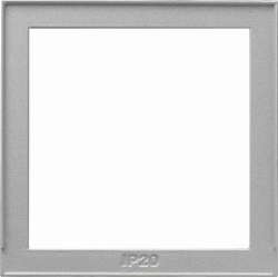 Gira TX-44 Алюминий Рамка промежуточная для приборов S-55 с накладкой 50x50 мм арт. 028965