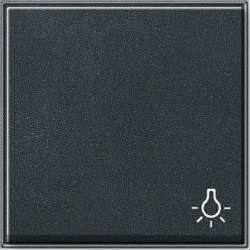 Gira TX-44 Антрацит Клавиша 1-ая с символом свет арт. 028567