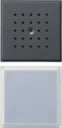 Gira TX-44 Антрацит Вызывная станция (аудио) для скрытого монтажа, на 1 абонента, белая подсветка арт. 126067