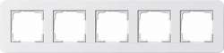 Gira серия E3 Белый глянцевый Рамка 5-ая арт. 0215410