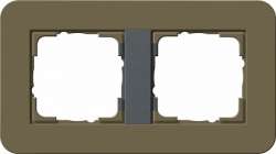 Gira серия E3 Дымчатый/антрацит Рамка 2-ая арт. 0212426