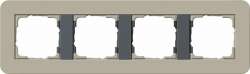 Gira серия E3 Серо-беж./антрацит Рамка 4-ая арт. 0214428