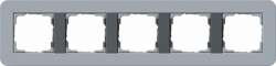Gira серия E3 Серо-голубой/антрацит Рамка 5-ая арт. 0215424
