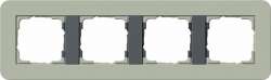 Gira серия E3 Серо-зеленый/антрацит Рамка 4-ая арт. 0214425