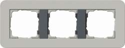 Gira серия E3 Серый/антрацит Рамка 3-ая арт. 0213422