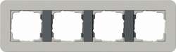 Gira серия E3 Серый/антрацит Рамка 4-ая арт. 0214422