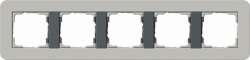 Gira серия E3 Серый/антрацит Рамка 5-ая арт. 0215422