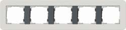 Gira серия E3 Светло-серый/антрацит Рамка 5-ая арт. 0215421