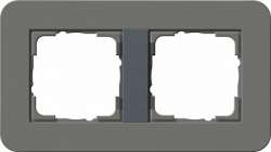 Gira серия E3 Темно-серый/антрацит Рамка 2-ая арт. 0212423