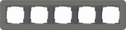 Gira серия E3 Темно-серый/антрацит Рамка 5-ая арт. 0215423