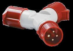 IEK Адаптер двухлучевой TS1012-214 3Р+РЕ 16А 380В IP44 арт. PAS22-016-4