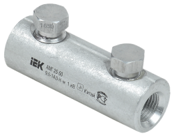 IEK Алюминиевая механическая гильза со срывными болтами АМГ 25-50 до 1 кВ арт. UZA-29-S25-S50-1