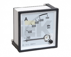 IEK Амперметр Э47 2000/5А кл. точн. 1,5 96х96мм арт. IPA20-6-2000-E IEK Амперметр Э47 2000/5А кл. точн. 1,5 96х96мм арт. IPA20-6-2000-E