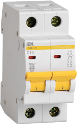 IEK Автоматический выключатель ВА47-29 2Р 2А 4,5кА х-ка D арт. MVA20-2-002-D