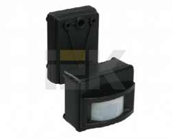 IEK Датчик движения ДД 017 черный, макс. нагрузка 1100Вт, угол обзора 120град., дальность 12м, IP44, арт. LDD13-017-1100-002